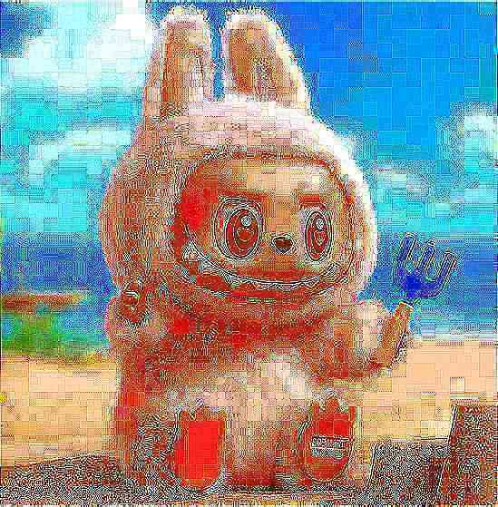 Deep fried Labubu Blank Meme Template
