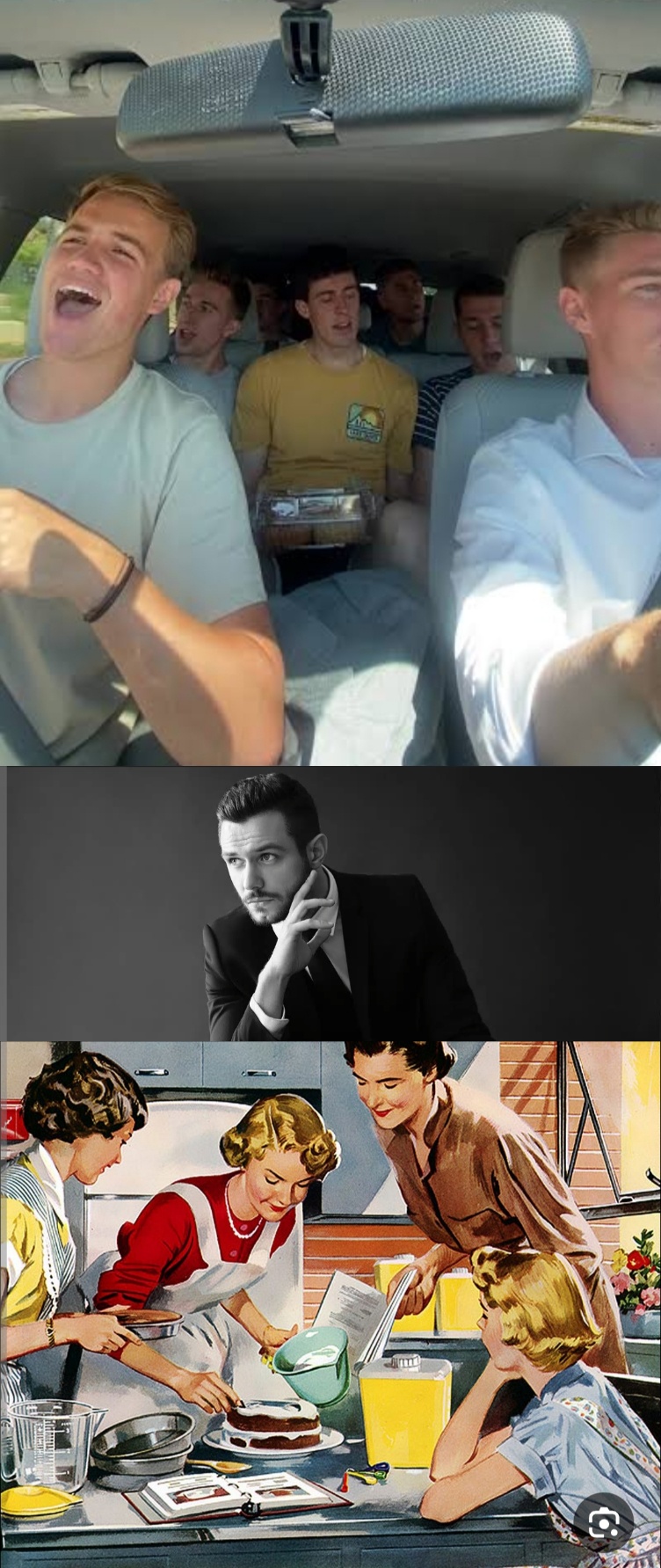 Me and the boys, gay friend, the girl friends Blank Meme Template