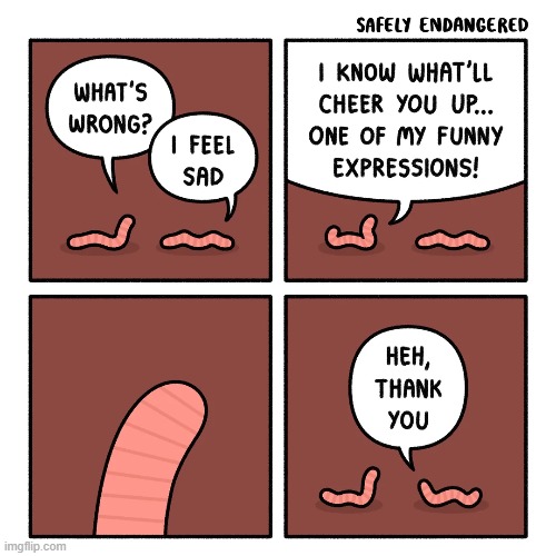 image tagged in worm,worms,sad,funny,expressions,cheer up | made w/ Imgflip meme maker