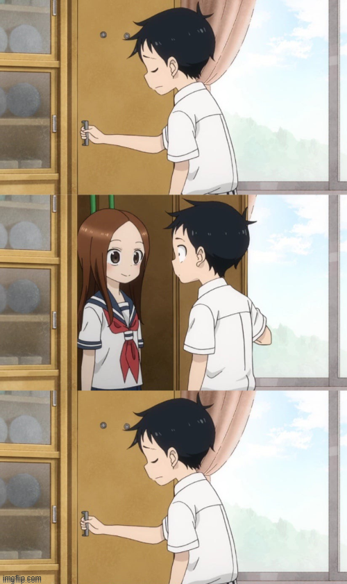 Ignoring Takagi Blank Meme Template
