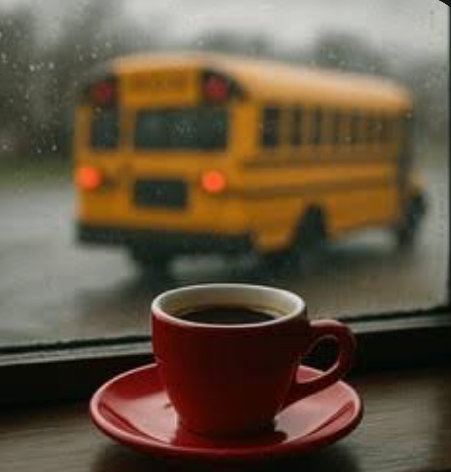 Coffee bus leaving Blank Meme Template