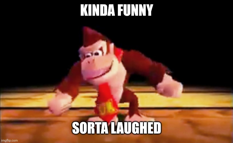DK Rap | KINDA FUNNY SORTA LAUGHED | image tagged in dk rap | made w/ Imgflip meme maker
