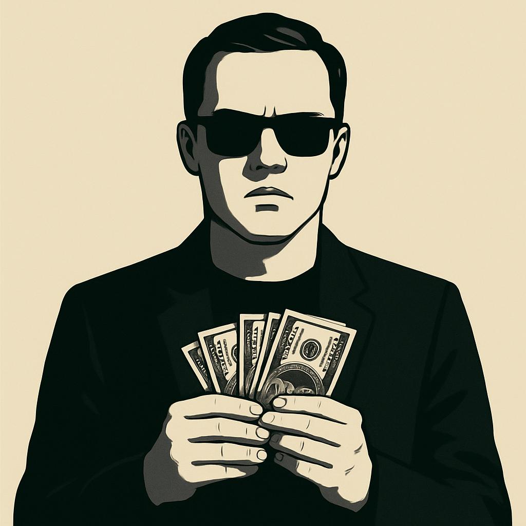 Money handed angry guy Blank Meme Template