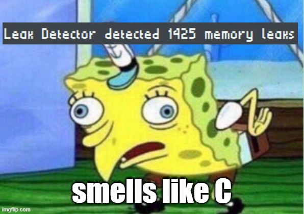 Mocking Spongebob Meme | smells like C | image tagged in memes,mocking spongebob | made w/ Imgflip meme maker