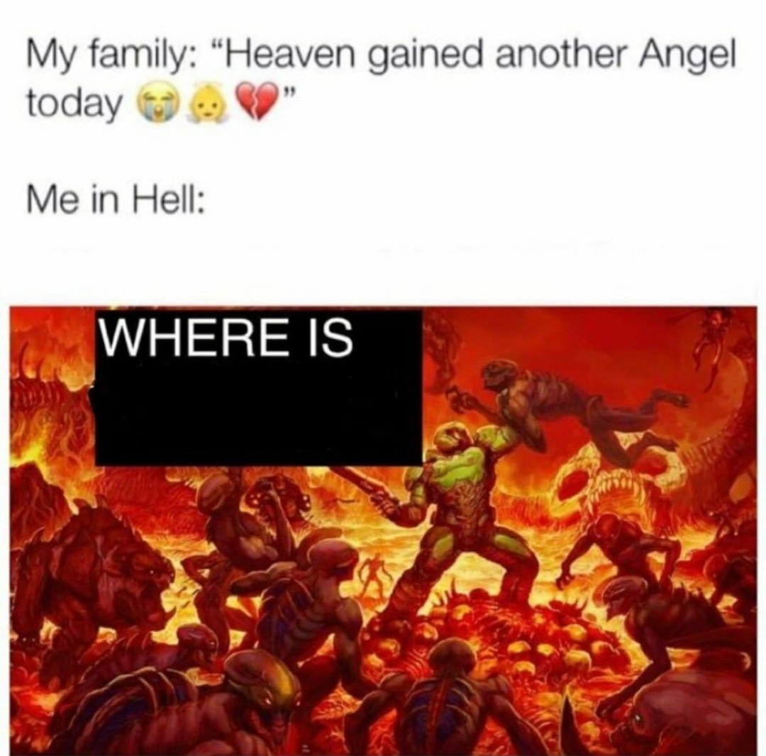 m in hell Blank Meme Template