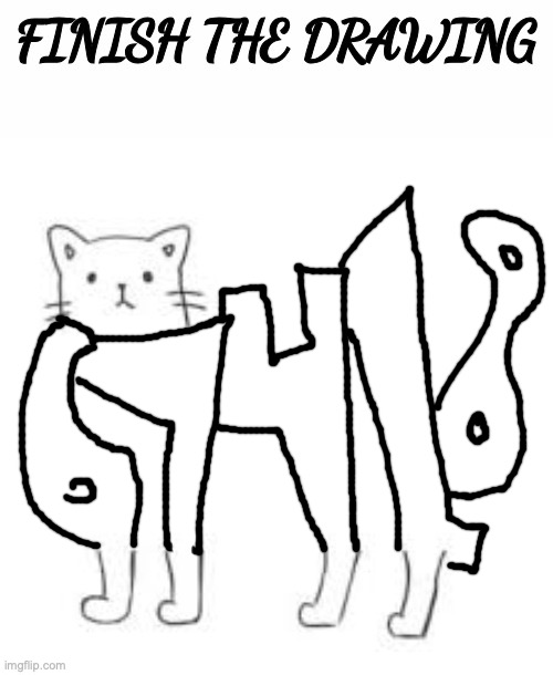 finish the drawing | image tagged in finish the drawing | made w/ Imgflip meme maker