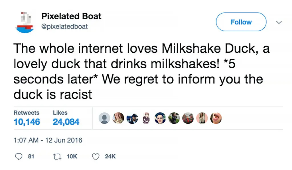 milkshake duck Blank Meme Template