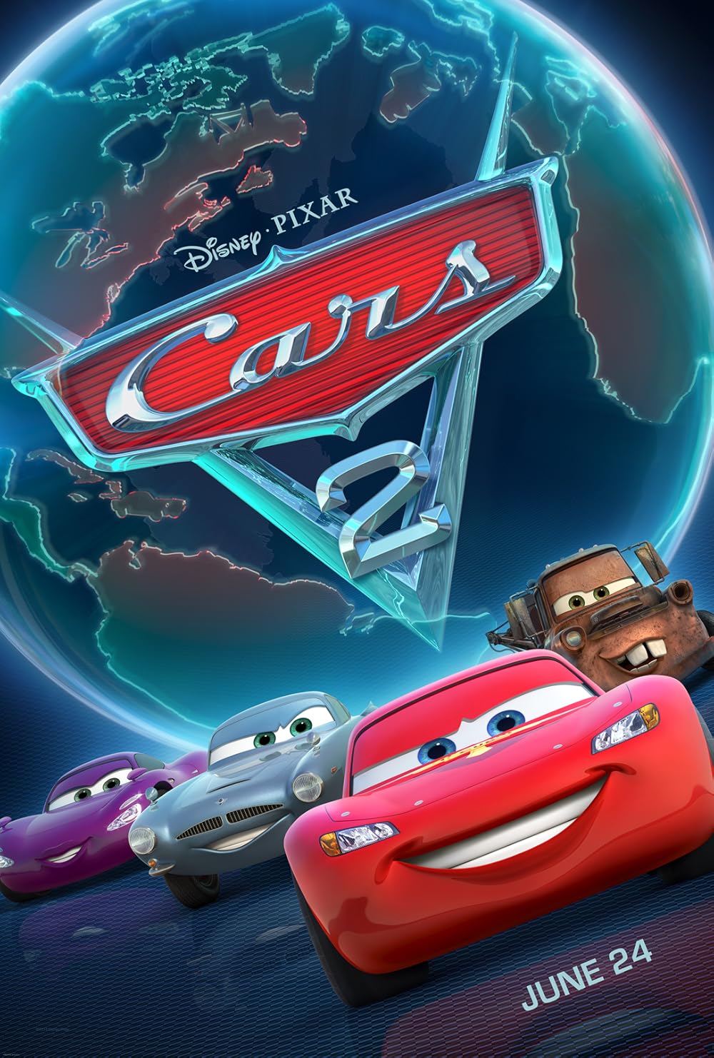 Cars 2 poster Blank Meme Template