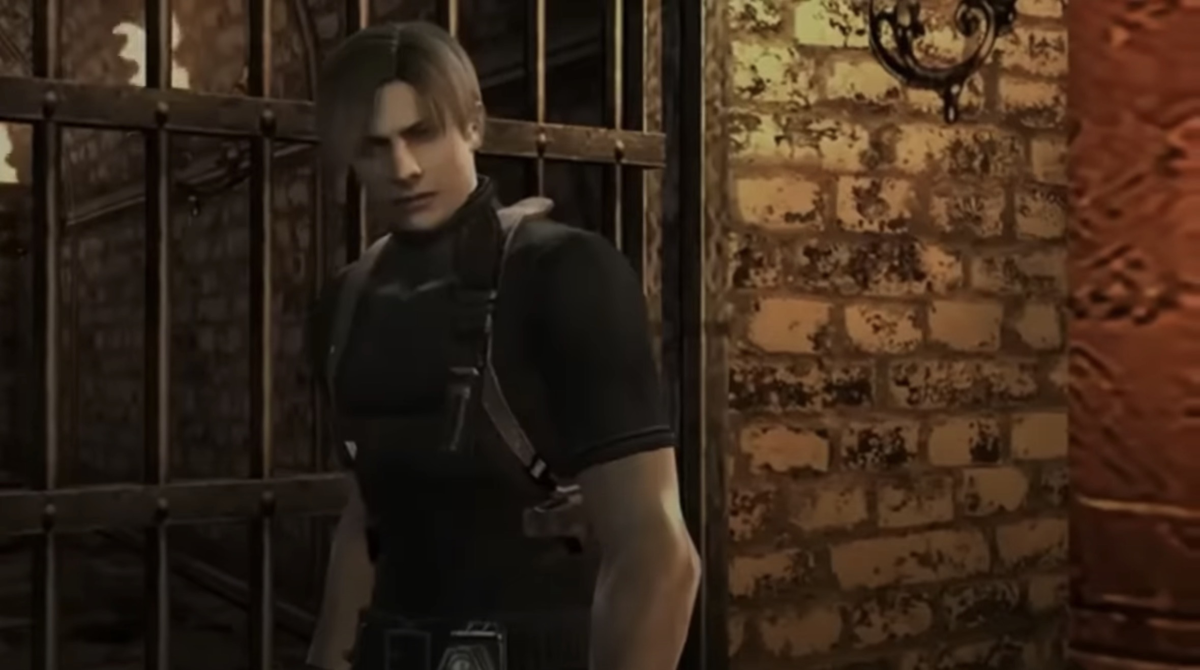 Leon Kennedy stare Blank Meme Template