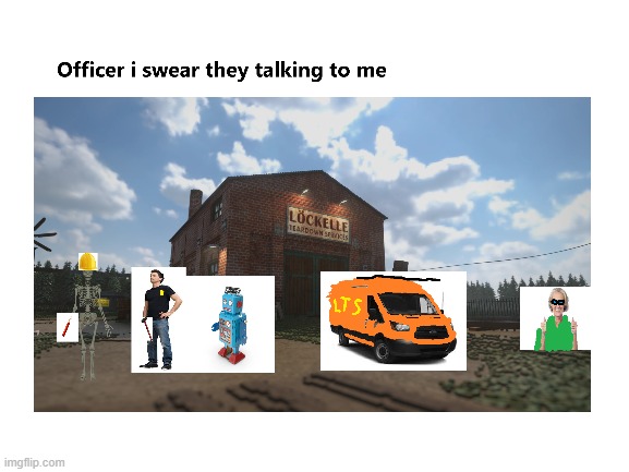 officer i swear they were talking to me but teardown | image tagged in blank white template,teardown | made w/ Imgflip meme maker