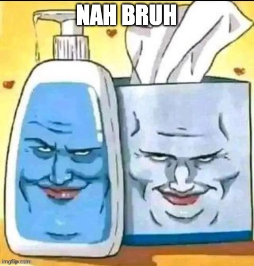 The devious duo | NAH BRUH | image tagged in the devious duo | made w/ Imgflip meme maker