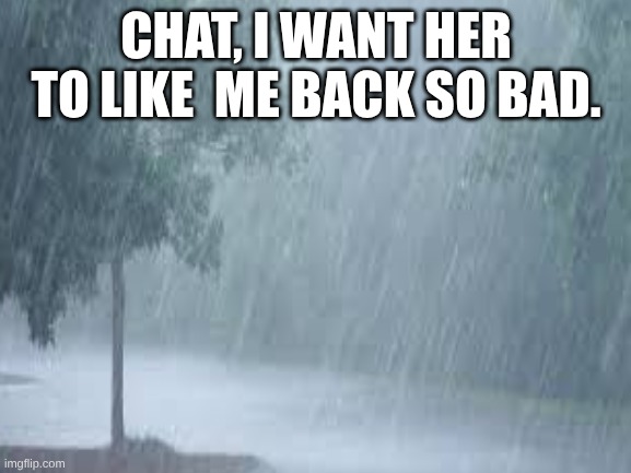 shes has a thing for Hispanic guys, and I am neither Hispanic nor a guy. (Ada: don't we all want love) | CHAT, I WANT HER TO LIKE  ME BACK SO BAD. | image tagged in sad but true | made w/ Imgflip meme maker