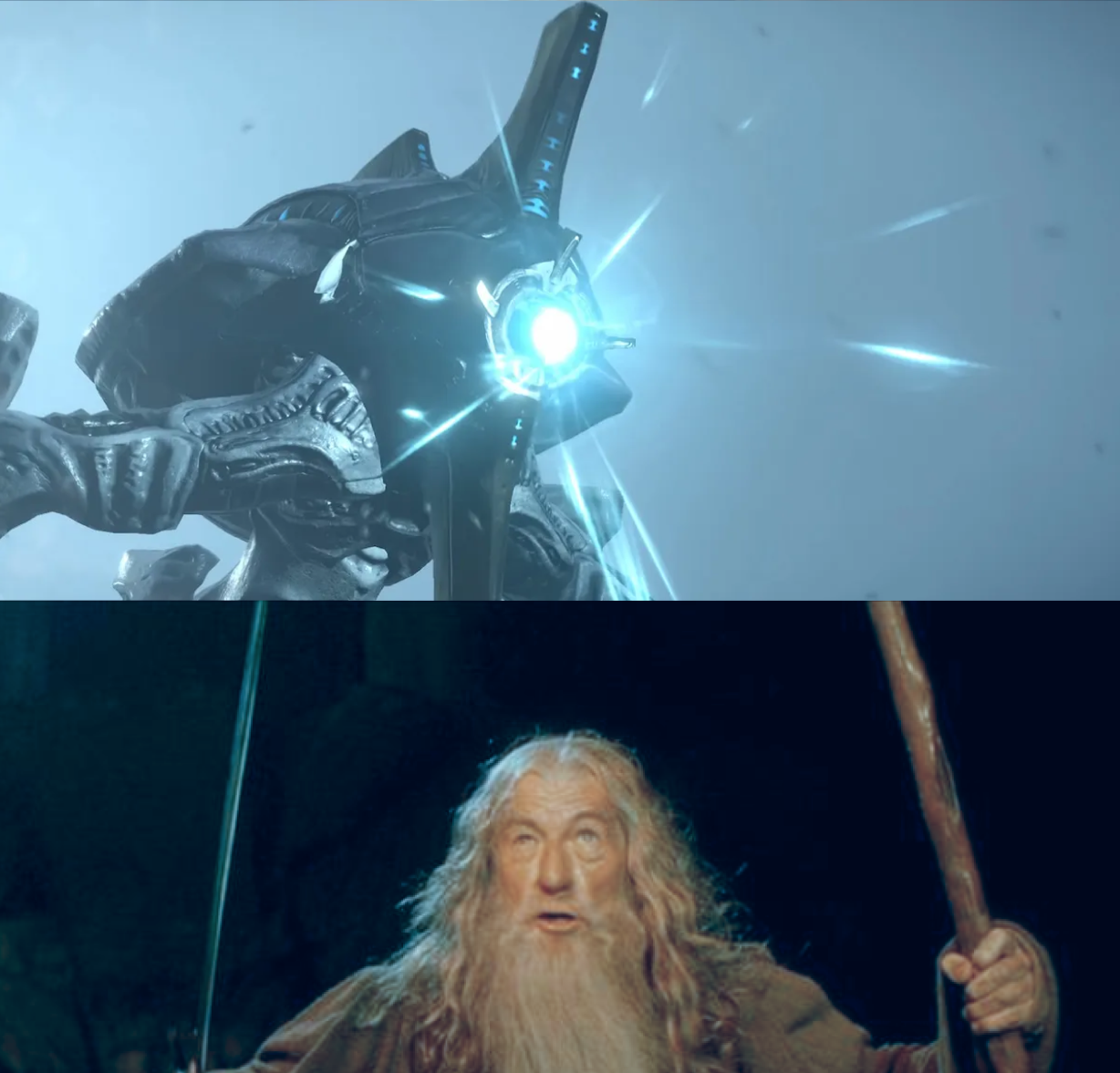 HD2 you shall not pass Blank Meme Template