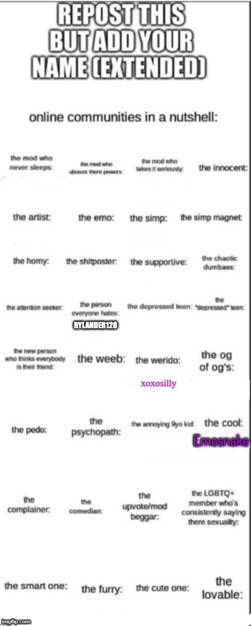 xoxosilly | made w/ Imgflip meme maker