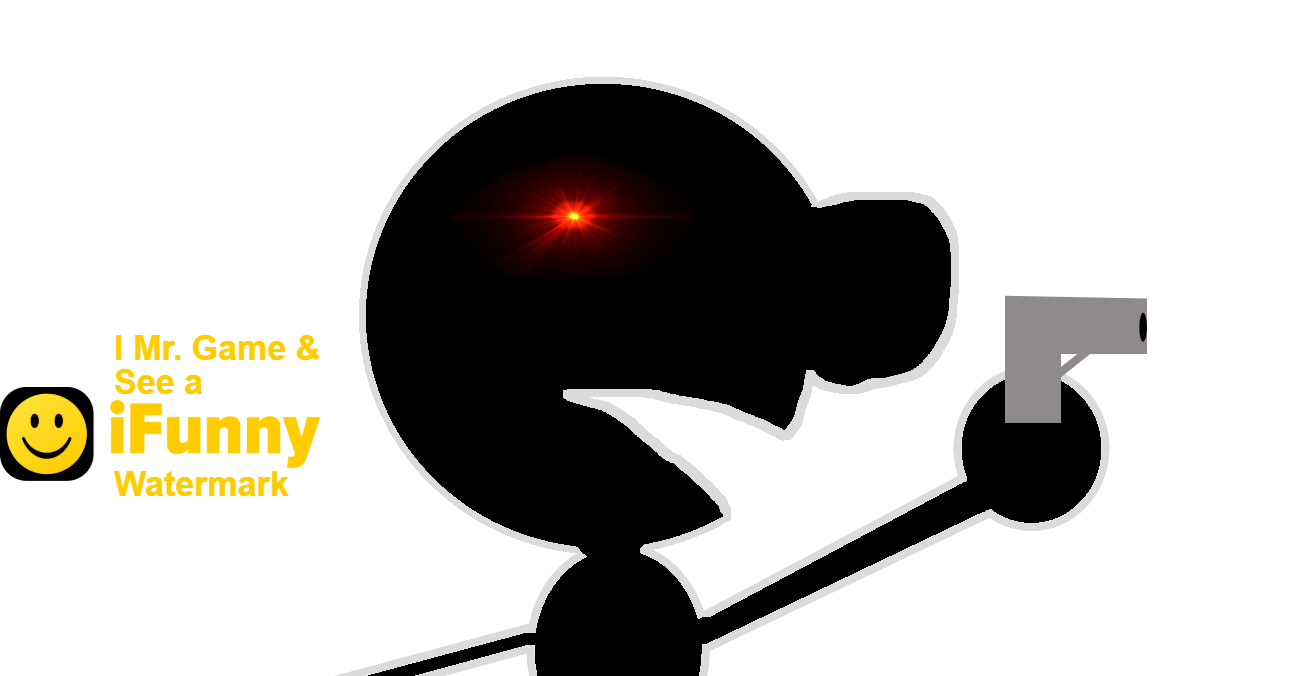 High Quality I Mr. Game & See a IFunny Watermark Blank Meme Template