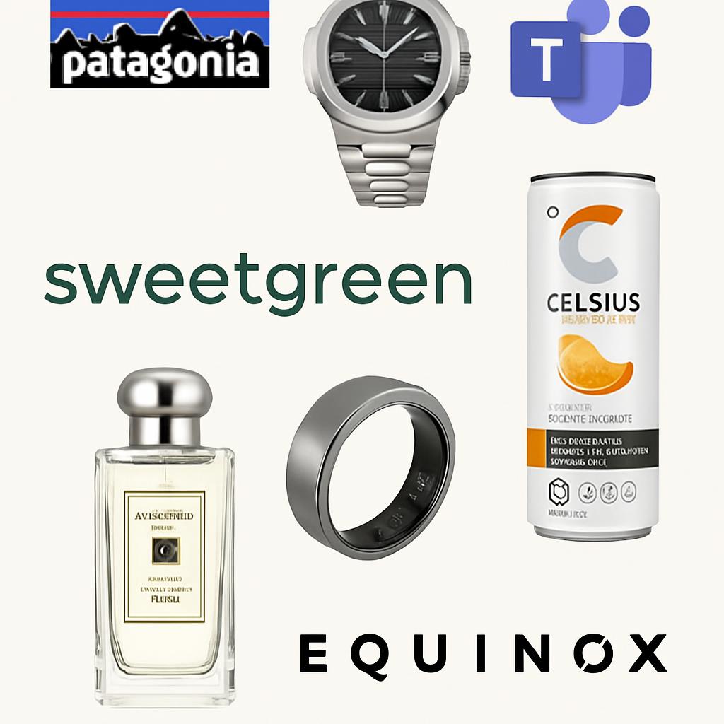 Patagonia, Patek Philippe, Teams, sweetgreen, Celsius, Jo Malone Blank Meme Template