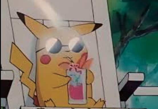 pikachu vacation Blank Meme Template