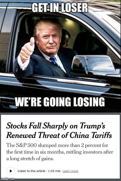 get in loser let's tariff Americans | made w/ Imgflip meme maker