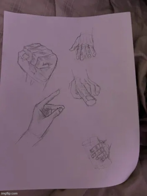 Hand drawing practice | image tagged in drawing,art,hands | made w/ Imgflip meme maker
