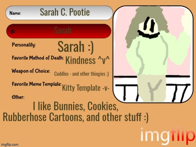 The Hideaway Girl | image tagged in unofficial msmg user card | made w/ Imgflip meme maker