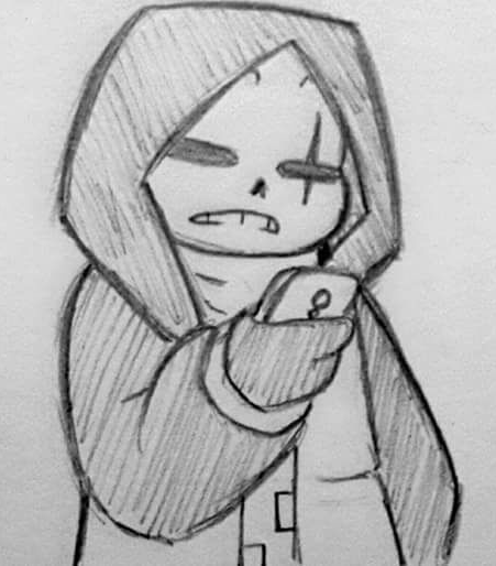 High Quality Epic! Sans looking at his phone Blank Meme Template