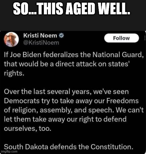 SO...THIS AGED WELL. | made w/ Imgflip meme maker