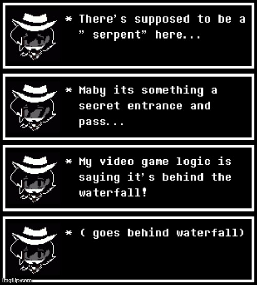 Good old behind the waterfall treasure | image tagged in dark virus,virus war | made w/ Imgflip meme maker