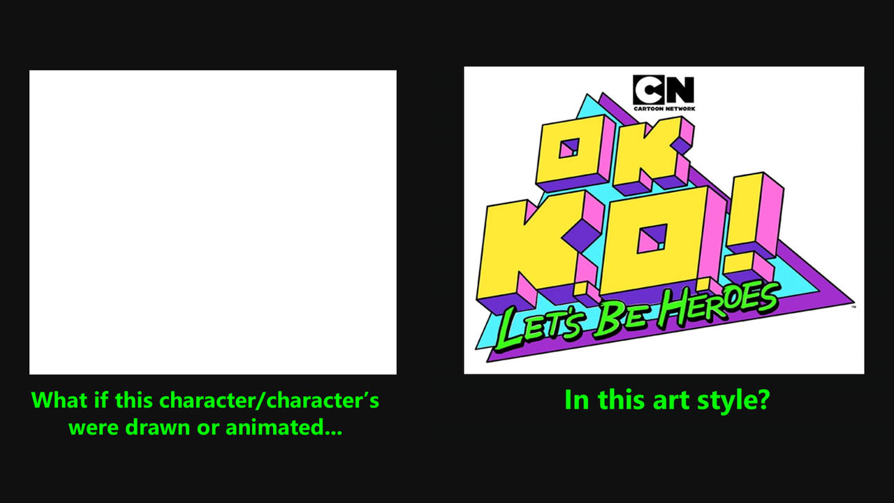 What if a Character Drawn in OKLBH Style Blank Meme Template