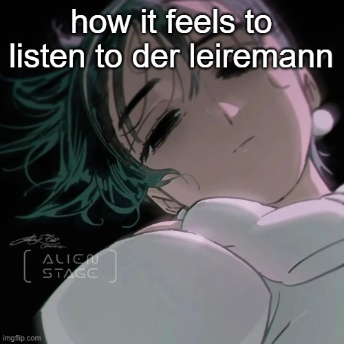 it feels so empty ngl yet i still love it very much | how it feels to listen to der leiremann | image tagged in sua | made w/ Imgflip meme maker