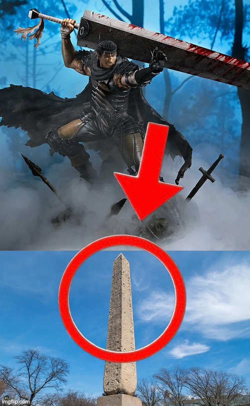 This absolute unit really carrying a whole ass obelisk around | made w/ Imgflip meme maker