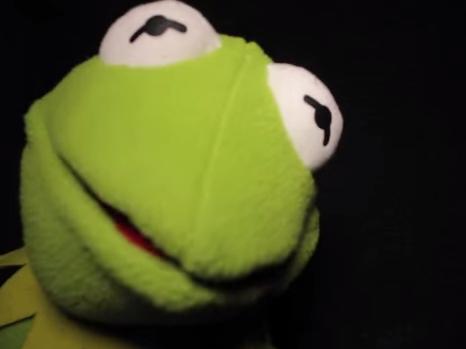 High Quality Kermit - None Of My Business Blank Meme Template