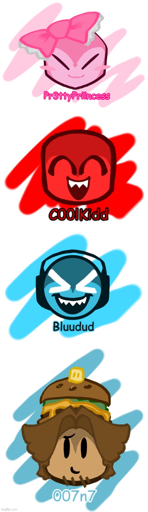 Forsaken Stickers p.1 | image tagged in forsaken,007n7,coolkidd,bluudud,pr3ttypriincess | made w/ Imgflip meme maker