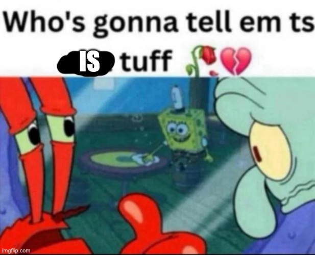 ts not tuff | IS | image tagged in ts not tuff | made w/ Imgflip meme maker