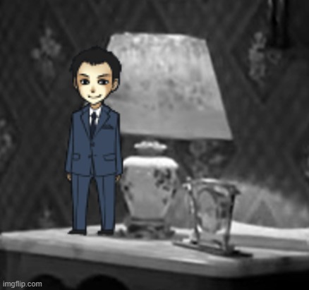 when im sad i look at my son near my bedside table standing like a gnome | made w/ Imgflip meme maker