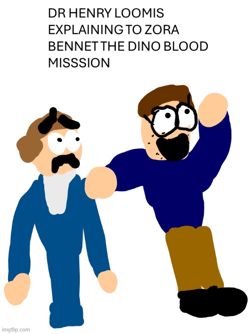 really dr loomis did it it is Jurassic world here | image tagged in jurassic world | made w/ Imgflip meme maker