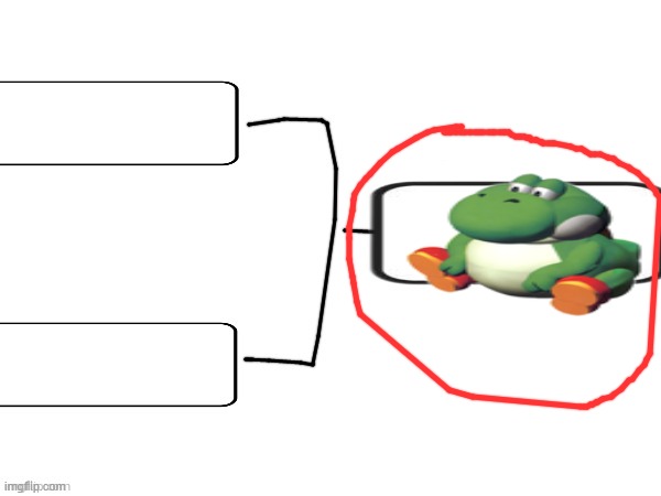 Yoshi spotted on his own voting game | image tagged in simple voting game | made w/ Imgflip meme maker