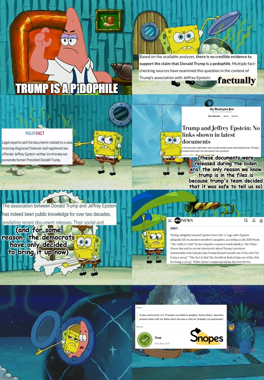 (these documents were released during the biden era. the only reason we know trump is in the files is because trump's team decided that it was safe to tell us so) | made w/ Imgflip meme maker