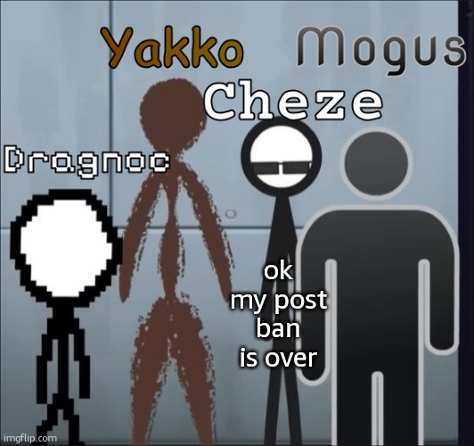 still cant comment though | ok my post ban is over | image tagged in ava mercenary temp | made w/ Imgflip meme maker