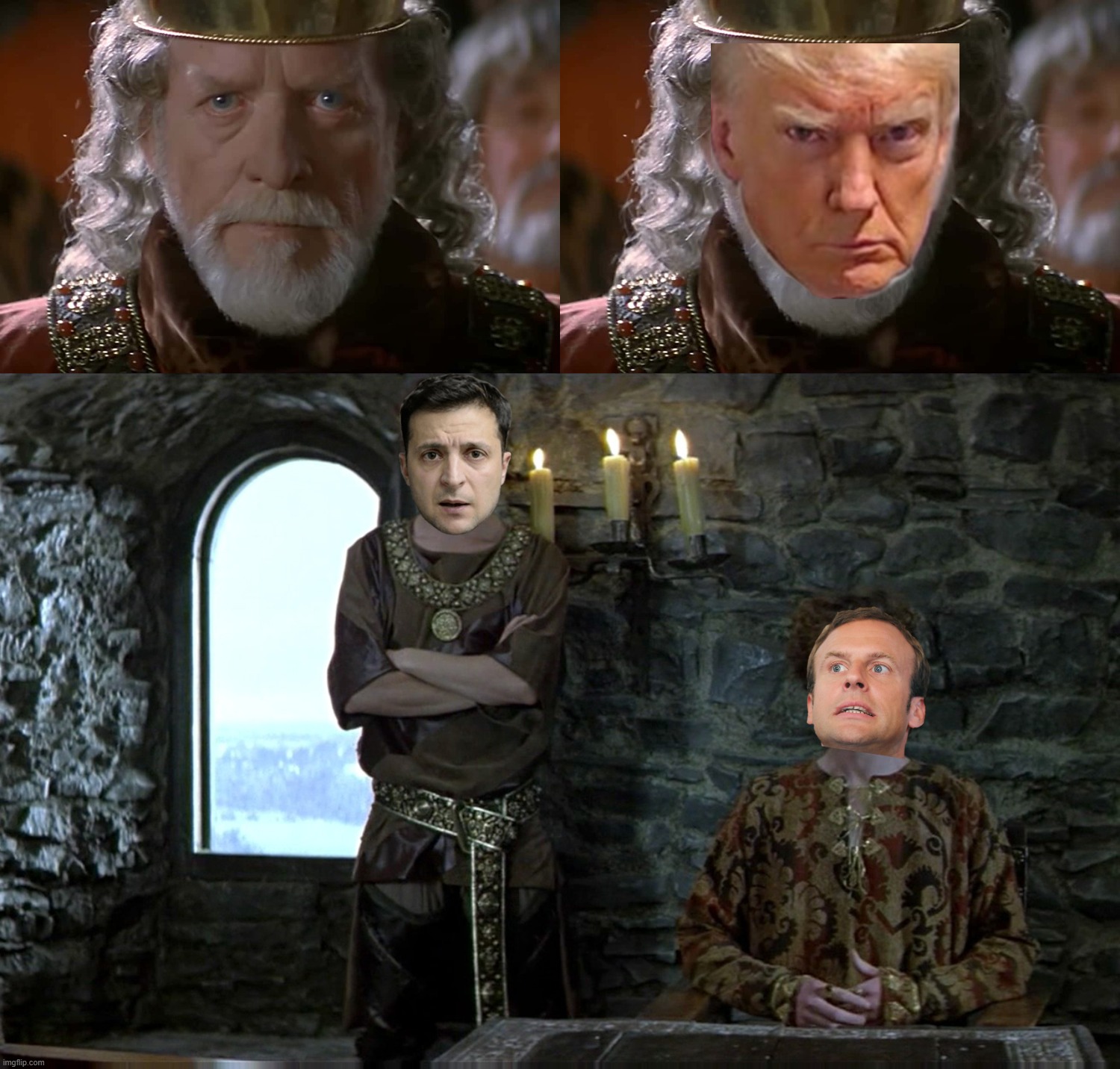 “It's a rigged system.” — Donald Trump | image tagged in israel,ukraine,france,donald trump,hollywood,braveheart | made w/ Imgflip meme maker