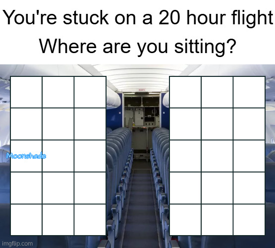 Starting a thing I guess | Moonshade | image tagged in you're stuck on a 20 hour flight | made w/ Imgflip meme maker