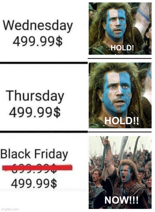 hold hold now | image tagged in hold hold now,memes,funny,funny memes,black friday | made w/ Imgflip meme maker