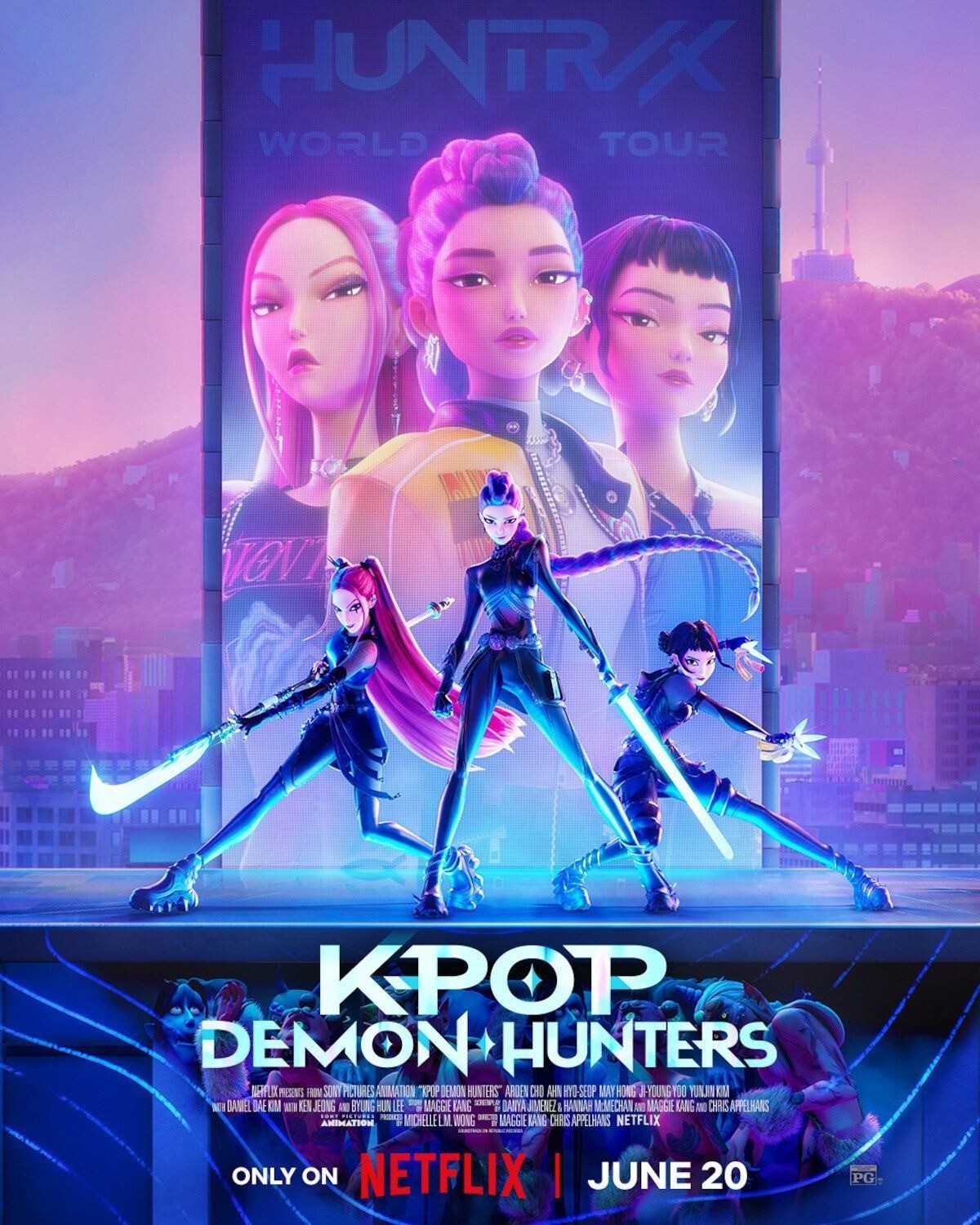 K Pop Demon Hunters Poster Blank Meme Template