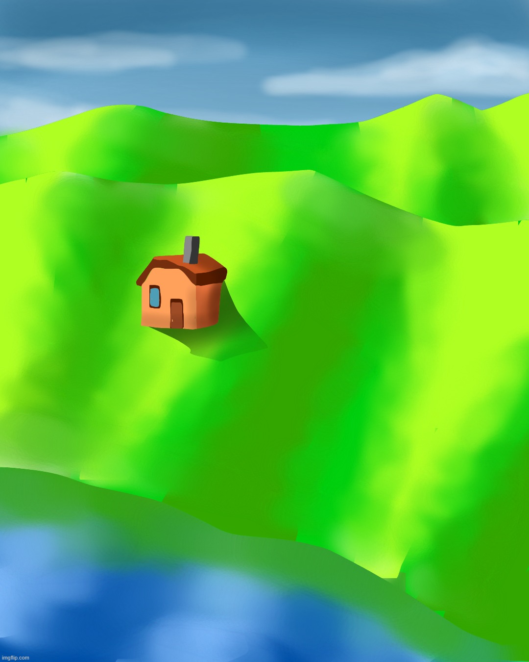 windows xp background type art i made | made w/ Imgflip meme maker