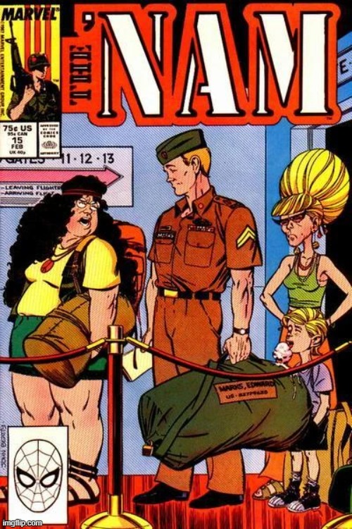 The 'Nam #15 | image tagged in marvel,vietnam,hippie,anti-war,comics | made w/ Imgflip meme maker