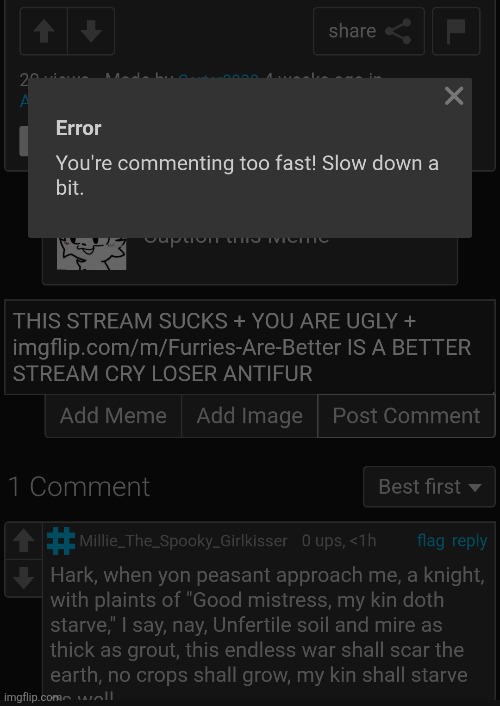 HTTPS://IMGFLIP.COM/M/ANTI_FURRYS_STREAM | made w/ Imgflip meme maker