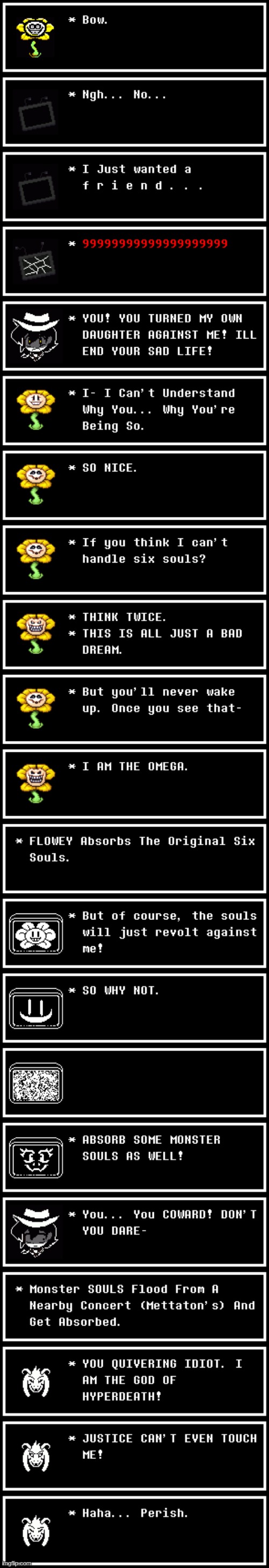 YOU NOW FACE ASRIEL DREEMURR, THE GOD OF HYPERDEATH! | image tagged in dark virus,virus war | made w/ Imgflip meme maker