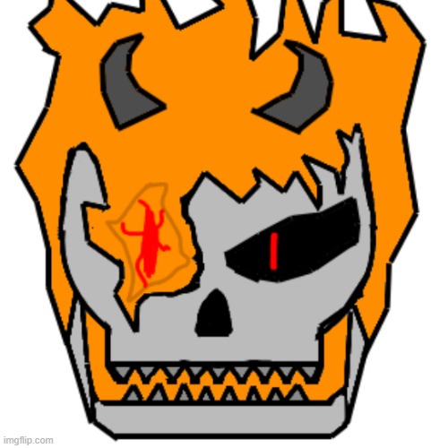 So guys im planning on doing Infernals Revamp Design, and this a design im thinking for the head, thoughts? | made w/ Imgflip meme maker