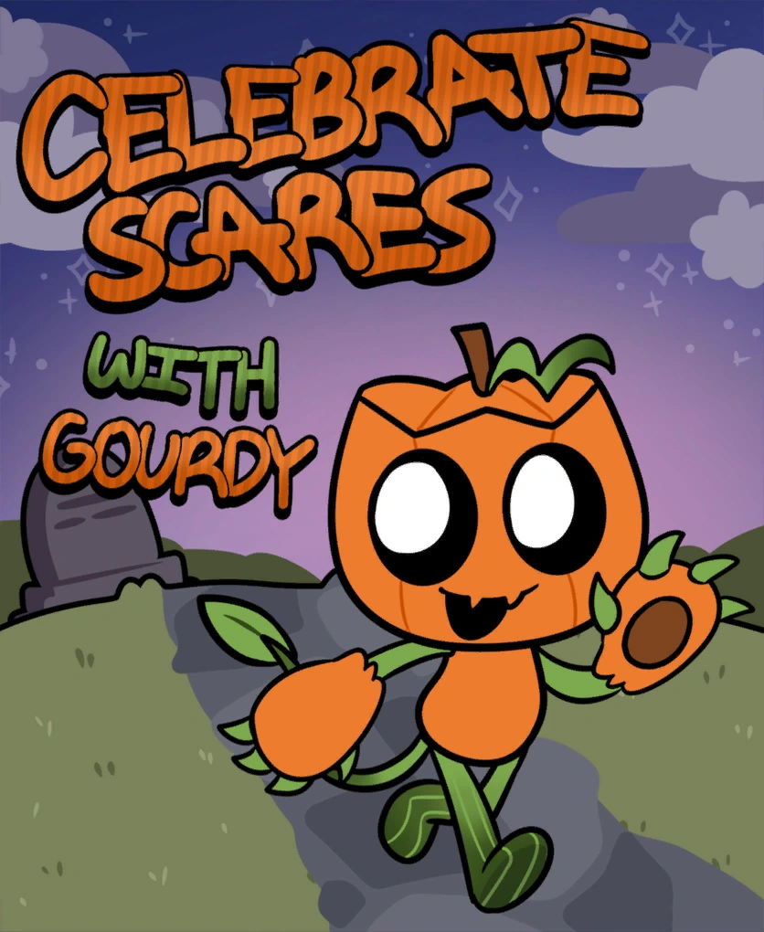 Celebrate Scares with Gourdy Blank Meme Template