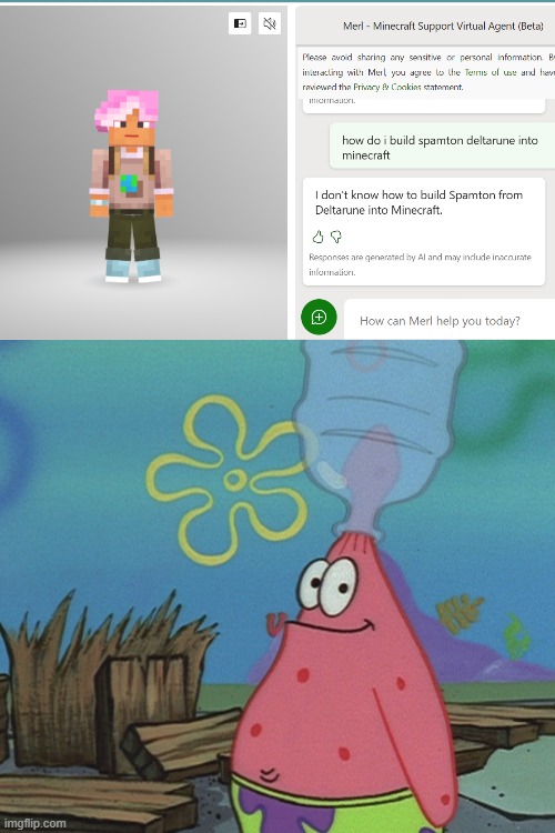 should i call him a clanker | image tagged in patrick head stuck in bottle dumb | made w/ Imgflip meme maker