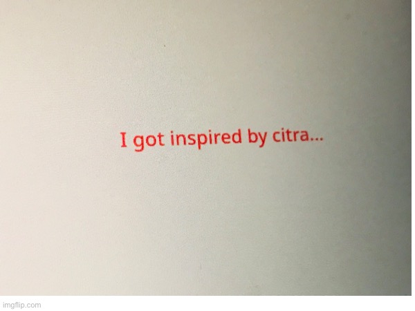 I may have gotten inspired by citra | image tagged in fun | made w/ Imgflip meme maker